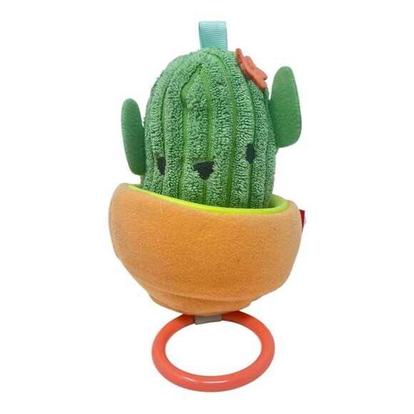 Skip Hop Farmstand Cactus Jitter Crinkle Vibrating Stuffed Plush Stroller Toy - Picture 1 of 5